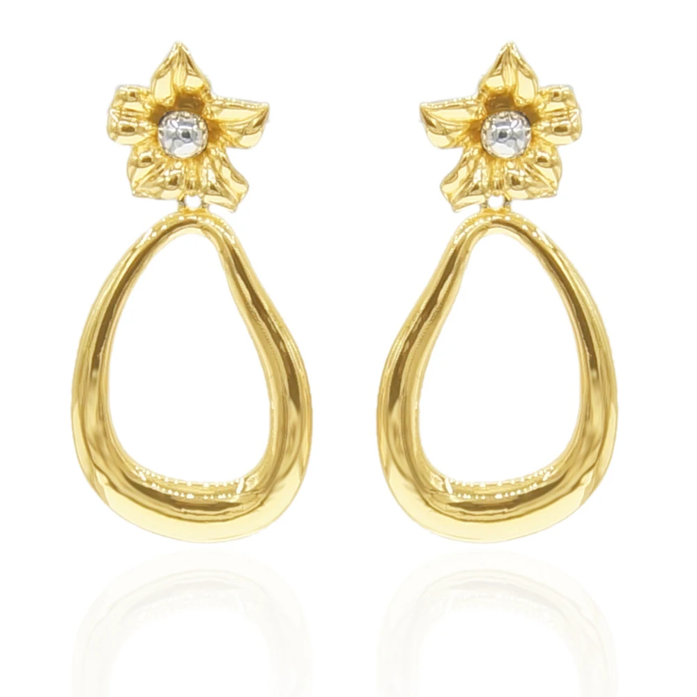 

Yulaili изысканные 18K итальянские золотые повседневные Недорогие женские модные серьги
