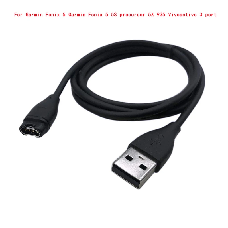 A USB зарядное устройство кабель Смарт-часы зарядное устройство Быстрая зарядка данных провод шнур для Garmin Fenix 5 5X, Forerunner 935,5 сапфир, Vivoactive 3 - Цвет: A