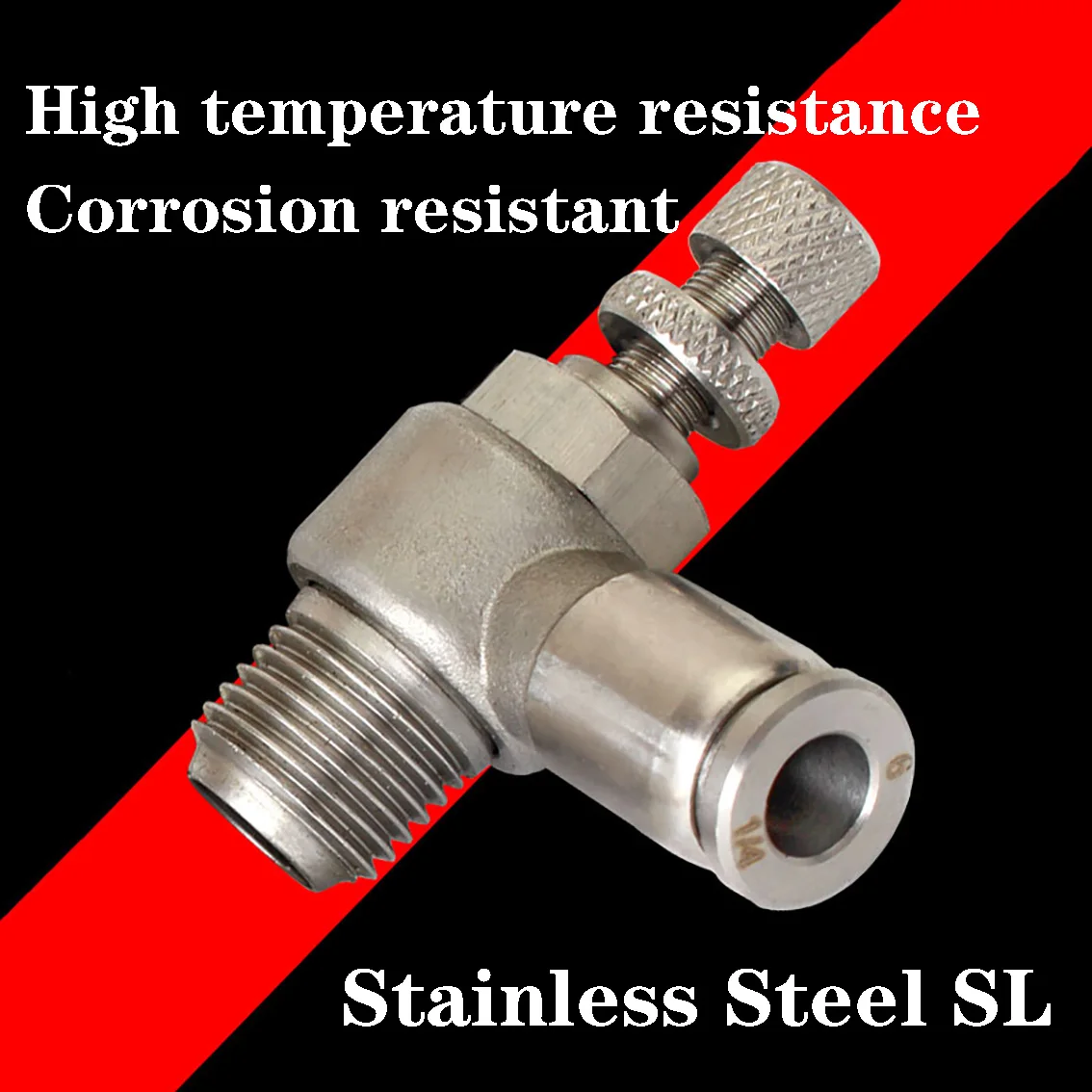 

1Pc 304 Stainless Steel M5" 1/8"1/4" 3/8" 1/2" Pneumatic Throttle Valve Quick Joint 4 6 8 10 12mm Manual Regulating Speed Switch