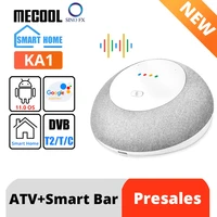 mecool smart speaker ka1 tv box with google original voice assistant 4g32g amlogic s905x4 android 11 0 dual wifi 2 4g5g