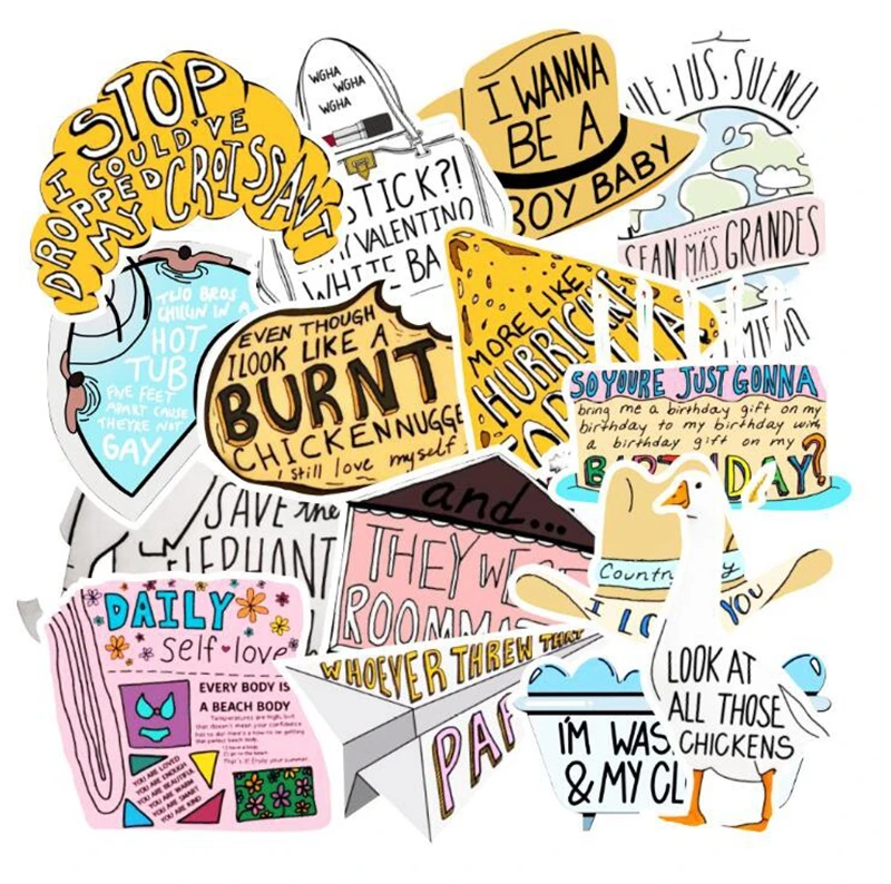 

10 Вт, 30 Вт, 50 шт виноградной лозы в стиле «граффити» Стикеры s авокадо маленькая свежая для наклейка гитары ноутбук для катания на сноуборде В...