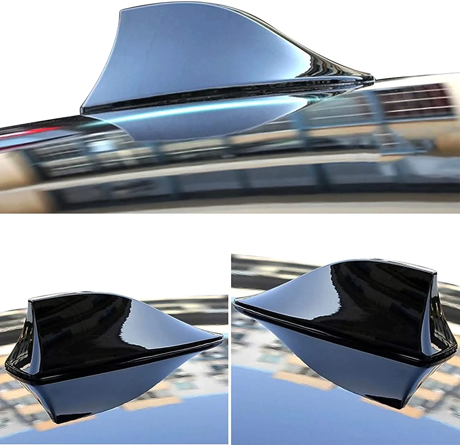 

Universal Car Roof Shark Fin Decorative Aerial Antenna Cover Sticker Base Roof Carbon Fiber Style For BMW/Honda/Toyota