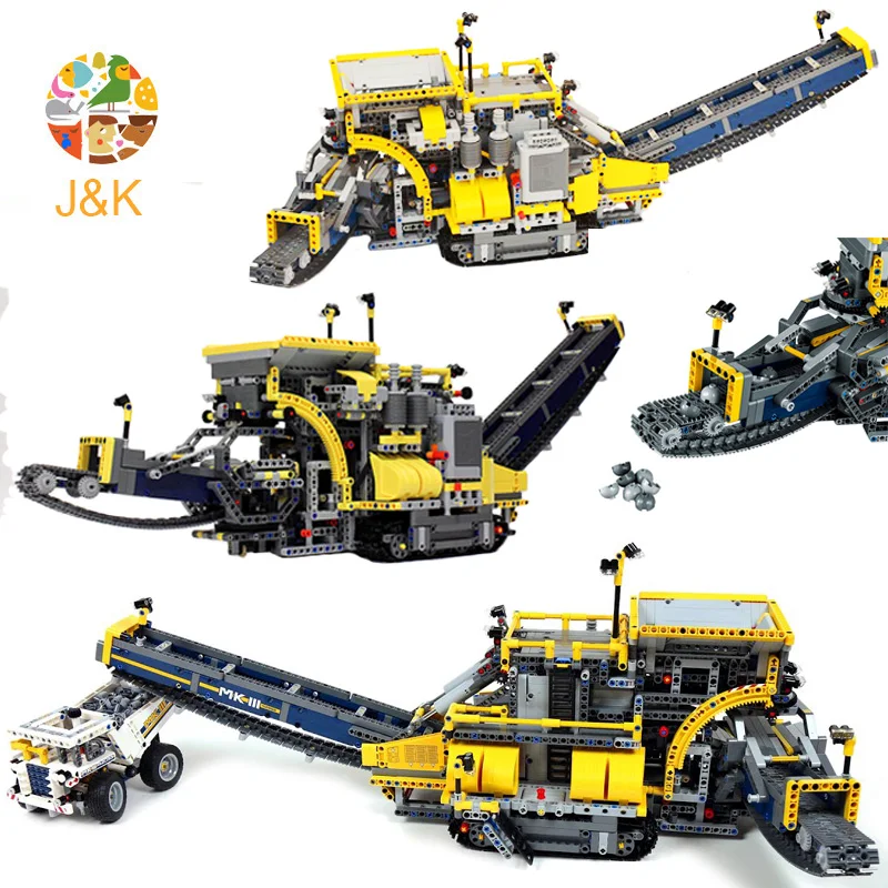 42055 3929 шт. серия Technic ковшовый колесный экскаватор строительные блоки кирпичи