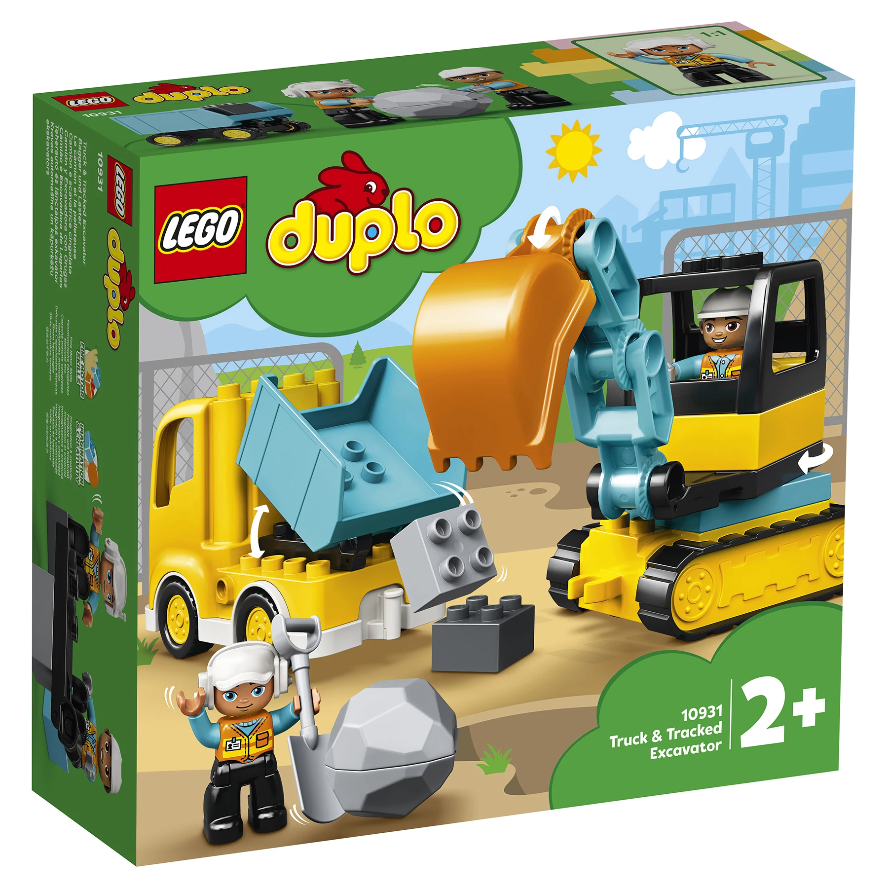 Конструктор LEGO DUPLO Town 10931 Грузовик и гусеничный экскаватор | Игрушки хобби