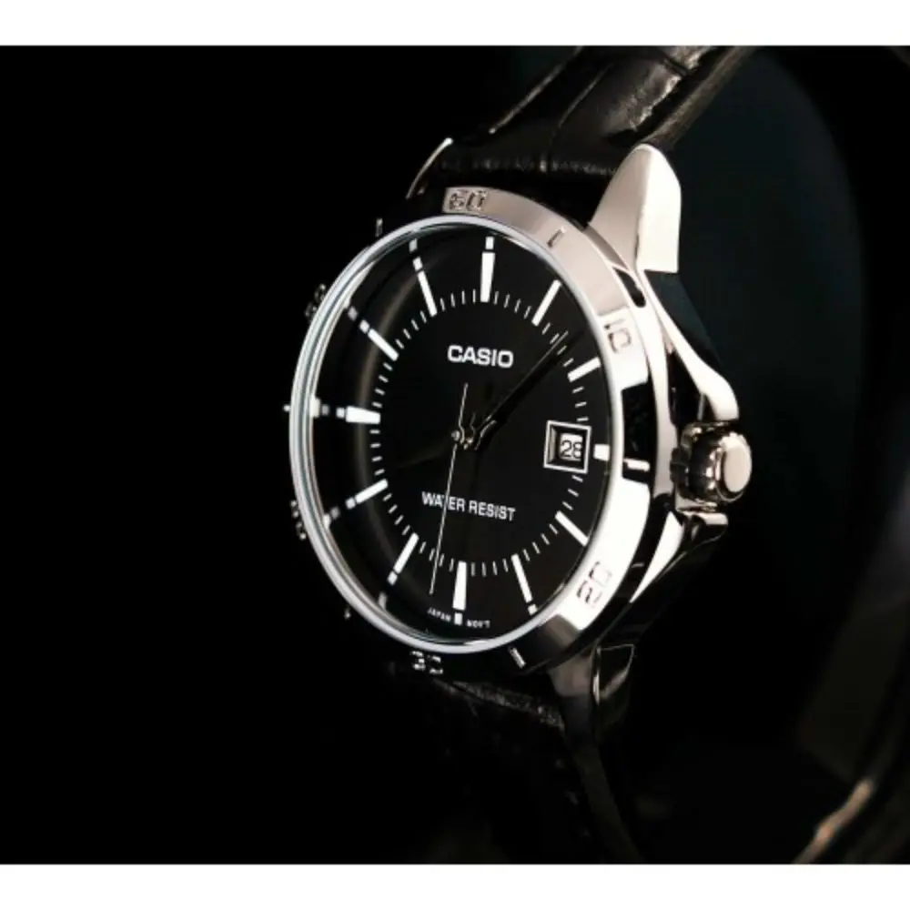 Женские кварцевые часы Casio с кожаным ремешком аналоговый оригинальный