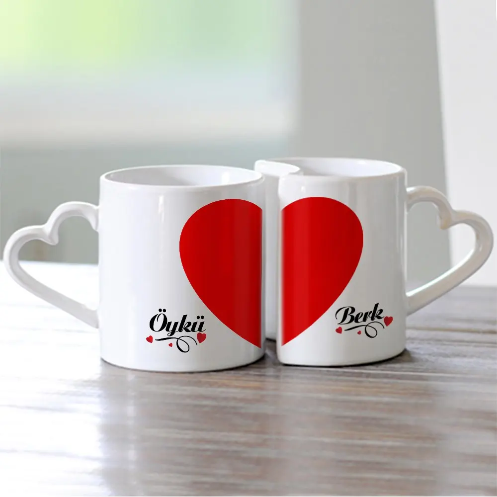 

Персонализированное Двойное Сердце половина любимый для чашки (Love Cup)