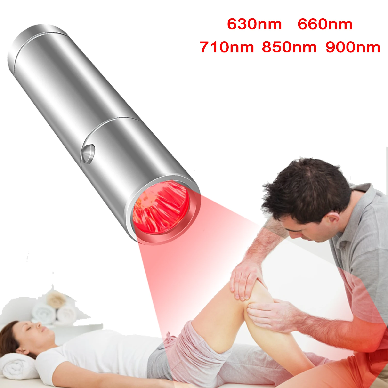 2022 new product 5 core torch d red led therapy light torch for pain relief and acne treatment