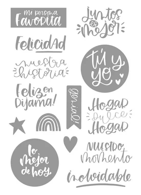 

Spanish stamp Clear Stamps for Scrapbooking Transparent Silicone Rubber DIY Photo Album Decor 1250