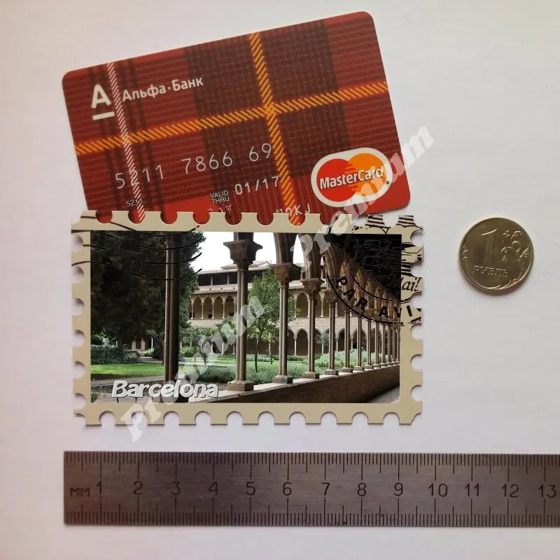 Барселона Испания Сувенирный магнит
