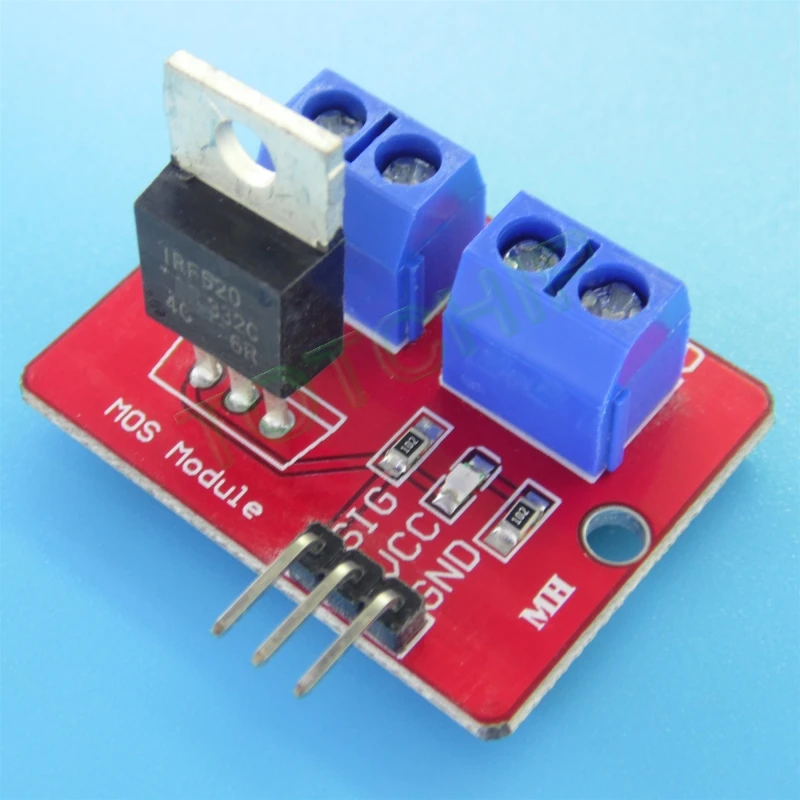 1 шт MOS-Module-IR-IRF520 Arduino транзисторный модуль MOSFET N-канал 100В 9.7А | Электронные