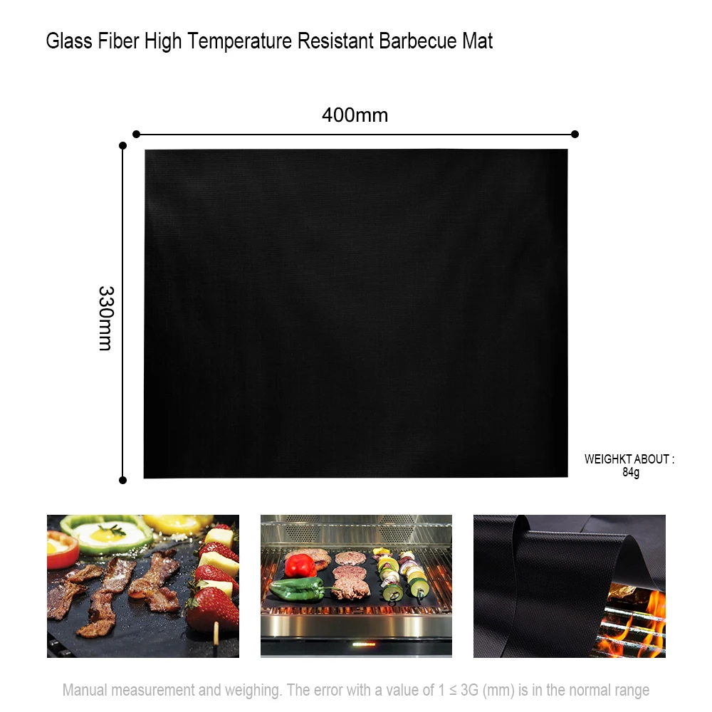 40*33 см многоразовый антипригарный коврик для барбекю гриля жаростойкий лист