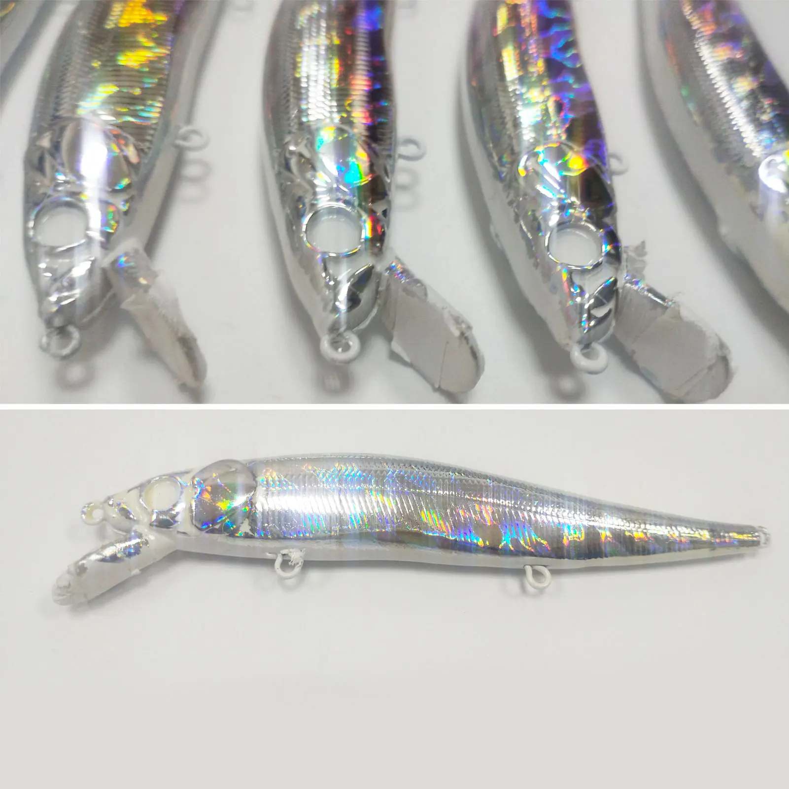 Iscas de Pesca Duro com o Sistema de Transferência de Peso 11cm 13g Versão Holográfica Jerkbaits Naufrágio Lento Minnow Crankbait 20 Pçs - Set ko 3 20 pçs set KO 11cm 13g Versão