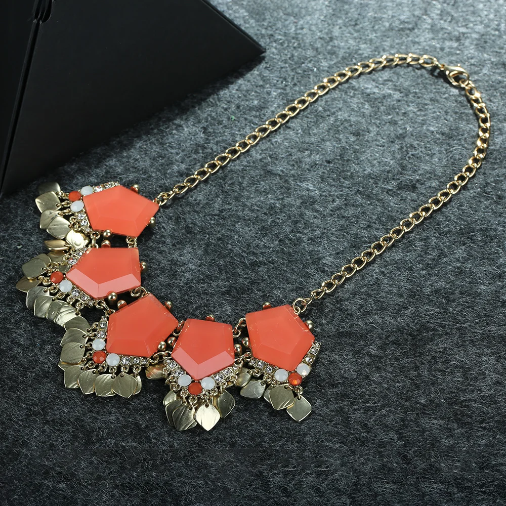 EPI популярное милое элегантное женское богемное колье из драгоценных камней и