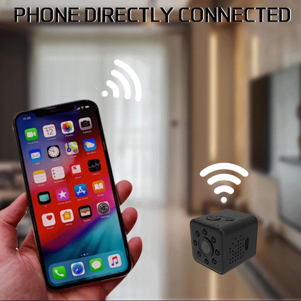 Мини камера Roreta HD 1080P Wi Fi ночная версия микро DVR CMOS датчик движения