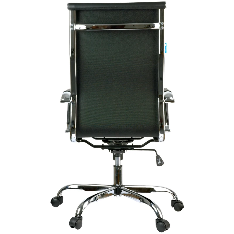 Кресло руководителя Helmi HL-E17 &quotSlim" экокожа черная хром | Мебель