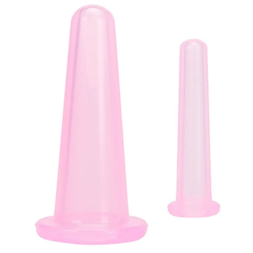 

2pcs/set Silicone Cupping Cups Jar Home Anti Cellulite Massage Therapy Tool Facial Durable Vacuum Cans Suction Cup Dropshipping