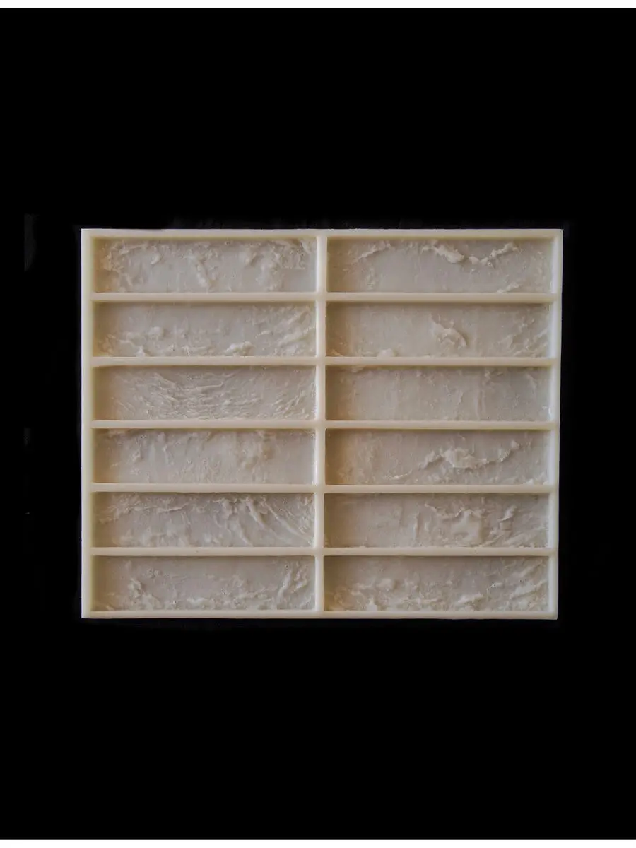 Polyurethane form for facing stone &quotBrick&quot (19 7 х4 9 х0 cm) х12шт | Paving Molds