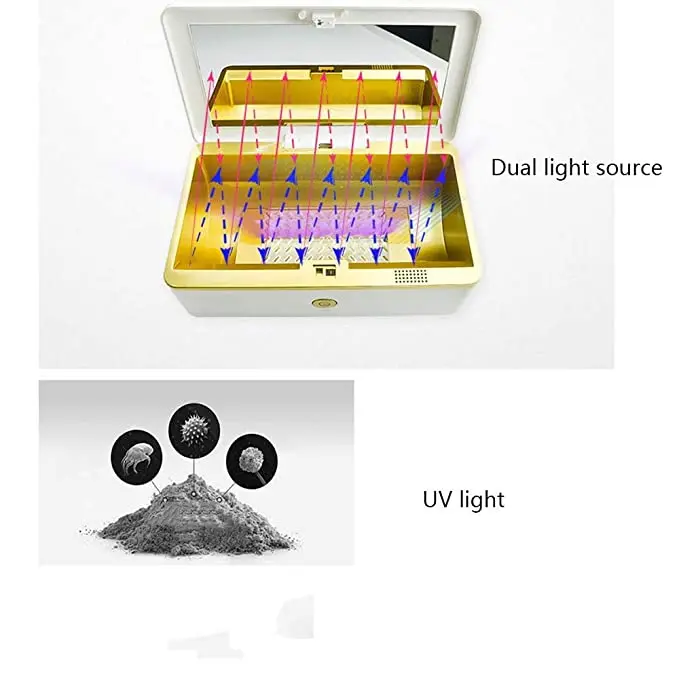 Портативный стерилизатор для телефона дезинфекция озона с бактерицидной лампой