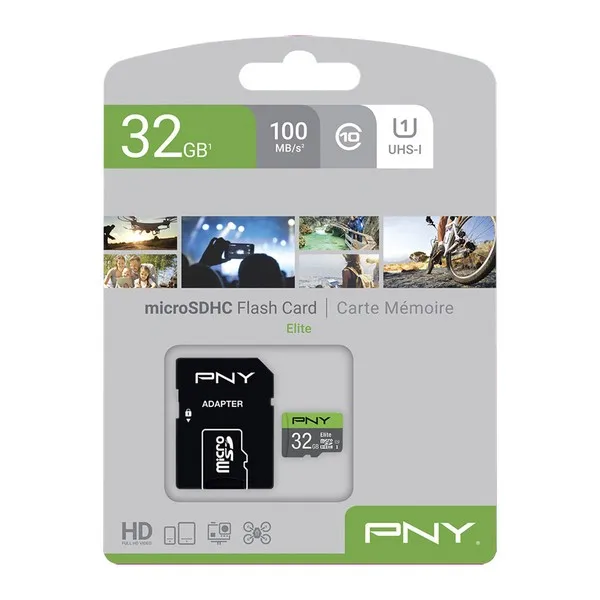 Карта памяти SDHC PNY Elite 32 Гб черный | Компьютеры и офис