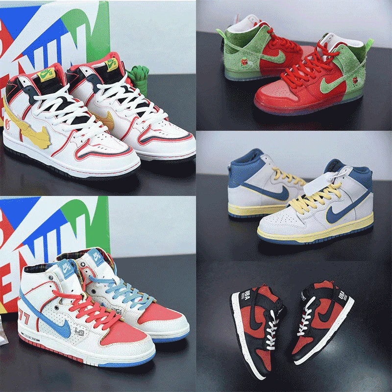 

Brand Male Sneakers Black And White Unicorn Joint Designer Skateboard Shoes Tenis Masculino Men's High-Top Basketball Shoes