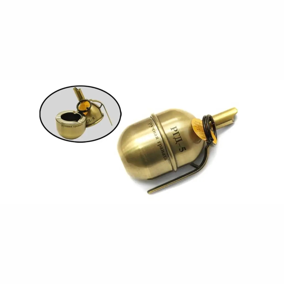 Зажигалка пепельница настольная Граната РГД 5 турбо (без газа) ZG7 1G (Viking