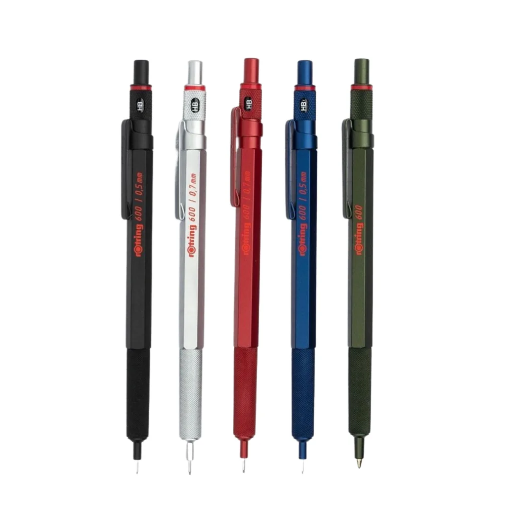 Механический карандаш Rotring 600 0 5 мм/0 7 мм черный/серебристый/синий/зеленый/красный