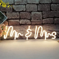 wedding personalised neon sign for art wall decor 5v usb mr mrs led light decorative oh baby neon lights birthday party lamp