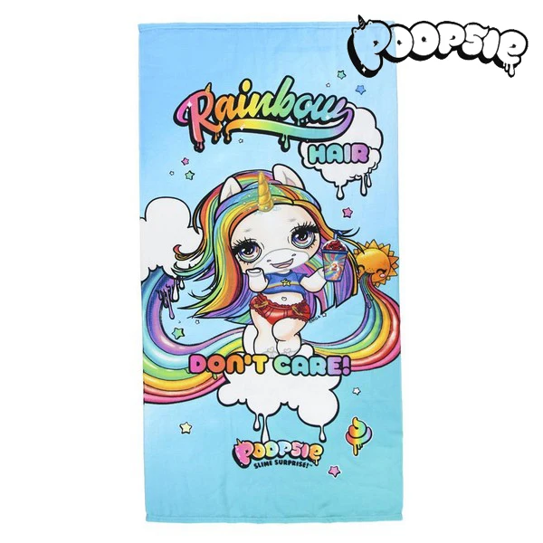Пляжное полотенце Poopsie 75503 из микрофибры голубого цвета|Полотенца для плавания| |