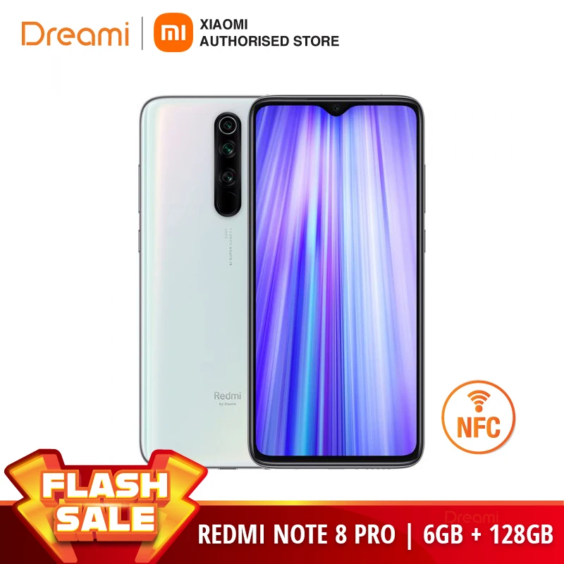 Глобальная версия Xiaomi Redmi Note 8 Pro 128 ГБ Встроенная память 6 ОЗУ NFC (абсолютно новый и