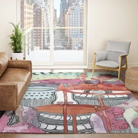 psychedelic rug artist area rug mat unique face eyes abstract rug art on area throw rugs colorful unique carpet for living room