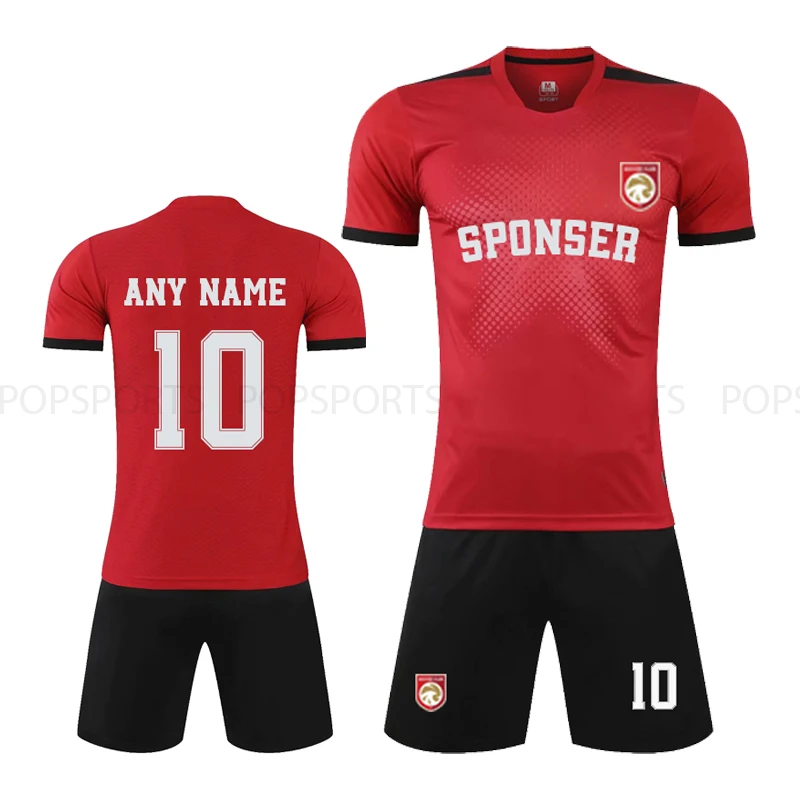 

Adult and Kids Football DIY Suits Custom Jerseys Shorts Personalized Soccer Team Uniforms