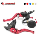 Универсальный мотоциклетный тормоз с ЧПУ, рычаги сцепления, главный цилиндр, резервуар для Honda, Suzuki, Kawasaki, Yamaha, Alconstar-78 дюймов, 22 мм