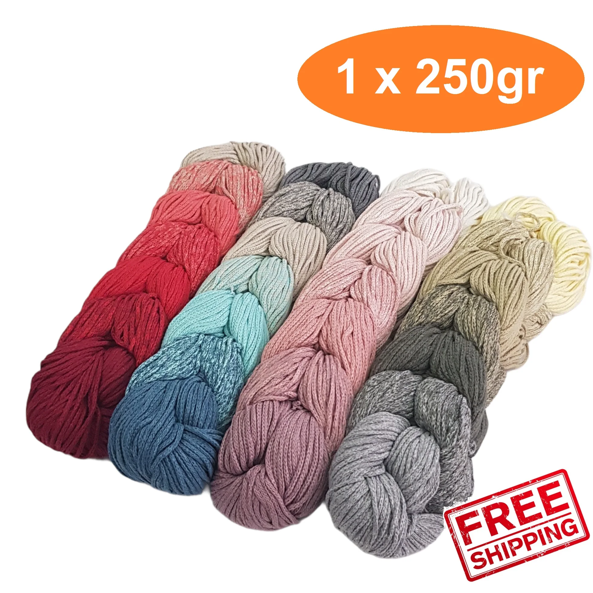 

MadeM Macrame Gradient Yarn Cord String 250gr 200mt Thread Rope Color Colorful DIY Home Wedding Accessories Gift Dreamcatcher