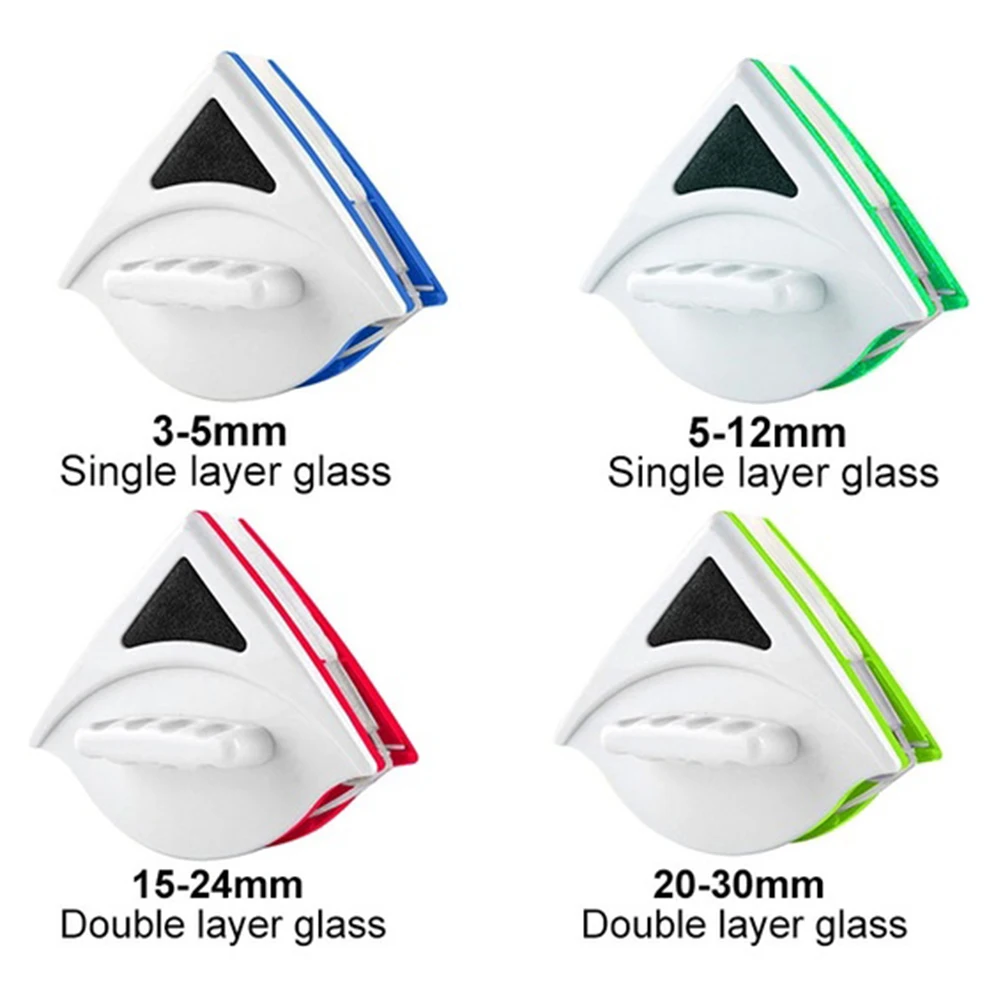 

Magnetic High-rise Window Wiper Double Sided Cleaner Brush For Washing Windows Glass Wipe Brushs Household Cleaning Tools 3-35mm