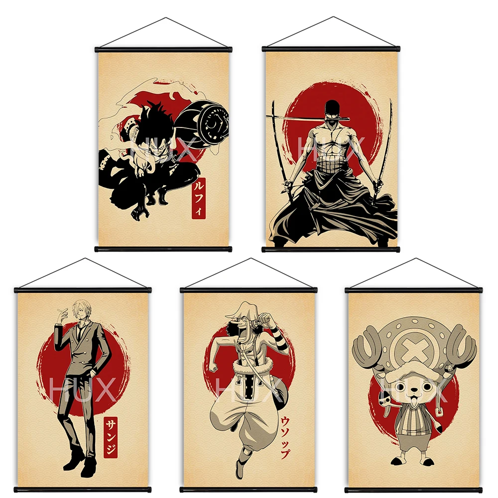 

Classic Japane Anime One Piece Luffy Decoration Chambre Quality Canvas Painting Pictures Prints Scroll Wall Art Modern MuralGift