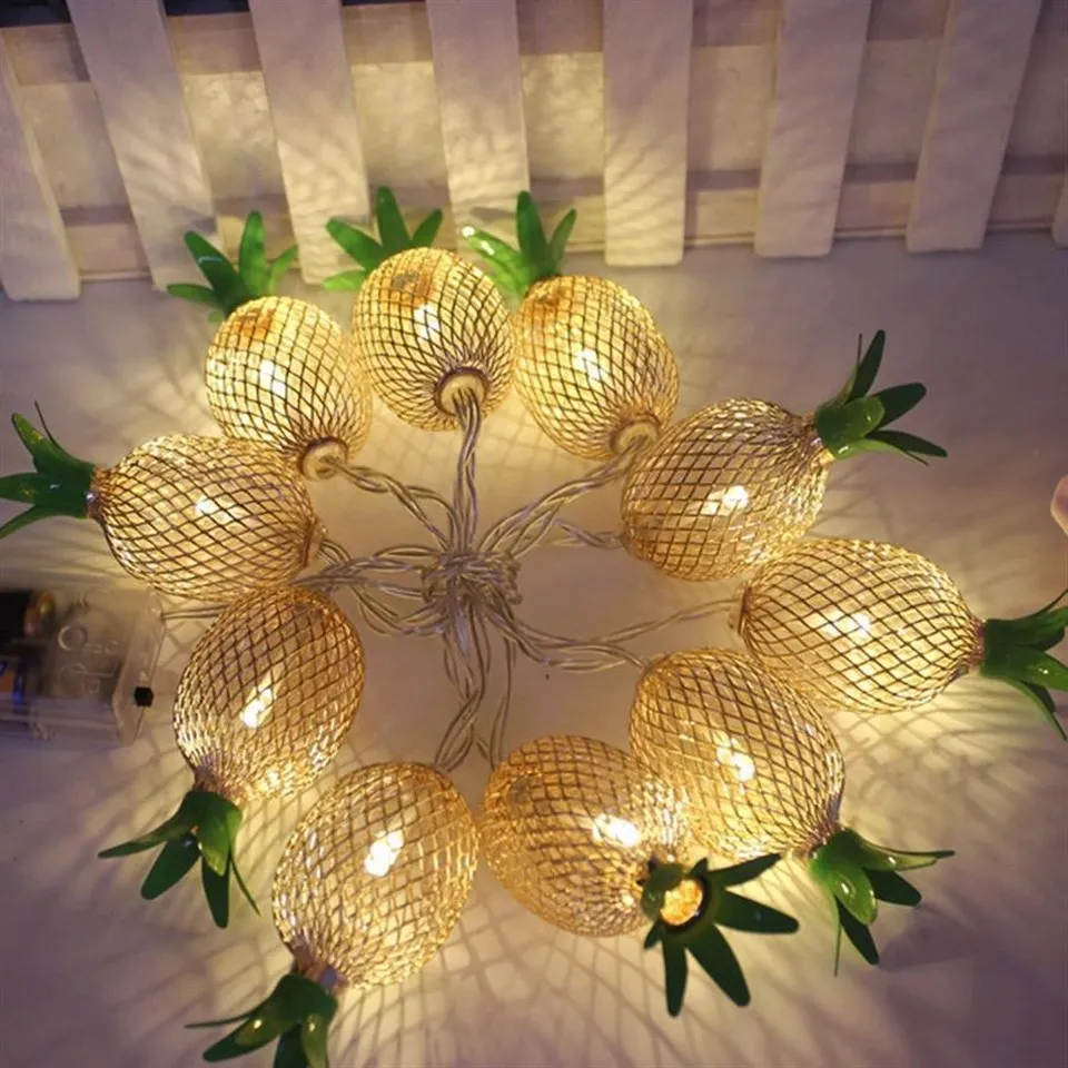 

Pineapple Copper Led Light Decorative Home Or Garden Decoration Stuff Elegance Lamp For Kids Room Battery-Operated