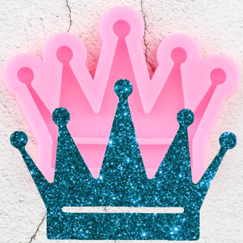 Блестящая форма Корона силиконовые формы сделай сам брелок подвески