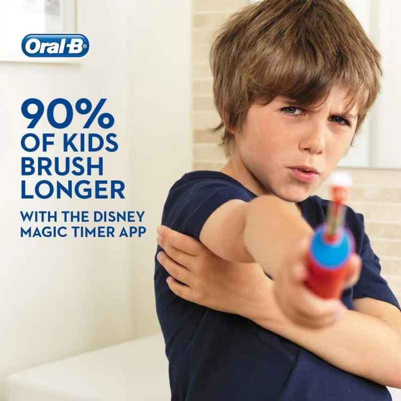 Детская электрическая перезаряжаемая зубная щетка Power с героями Диснея из