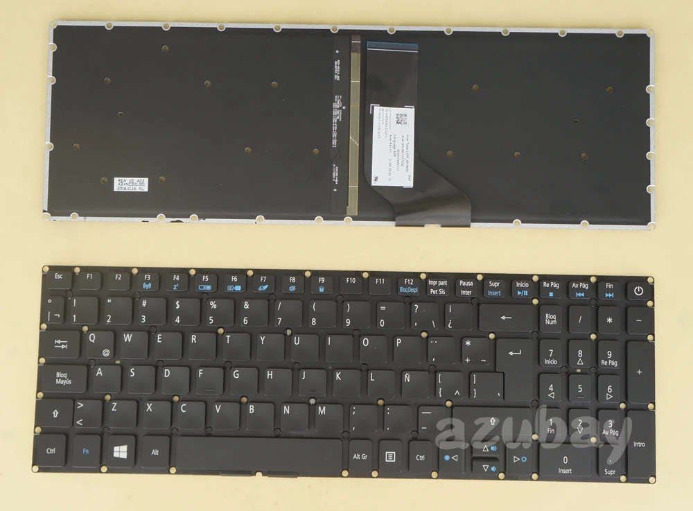 Лас испанская клавиатура для Acer как E5 553 V3 574 574G 574TG 575 575G 575T 575TG V5 591G VN7 572 572G со