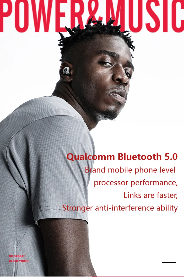 SABBAT E12 Ultra TWS беспроводные Bluetooth наушники спортивные Hi-Fi стерео наушники гарнитура с шумоподавителем с беспроводным зарядным устройством Qualcomm