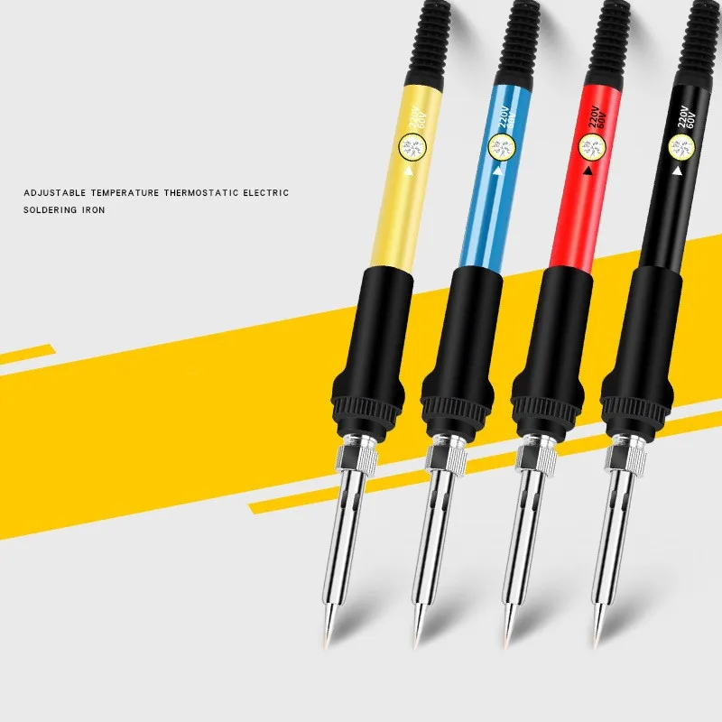 

Soldering Iron 60W Adjustable Temperature Electric Solder Iron Rework Station Mini Handle Heat Pencil Welding Repair Tools