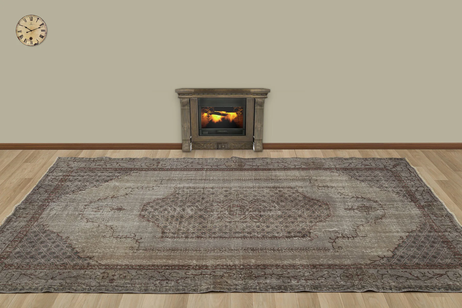 

Hand Woven Tumbled Carpet (7213)168x270