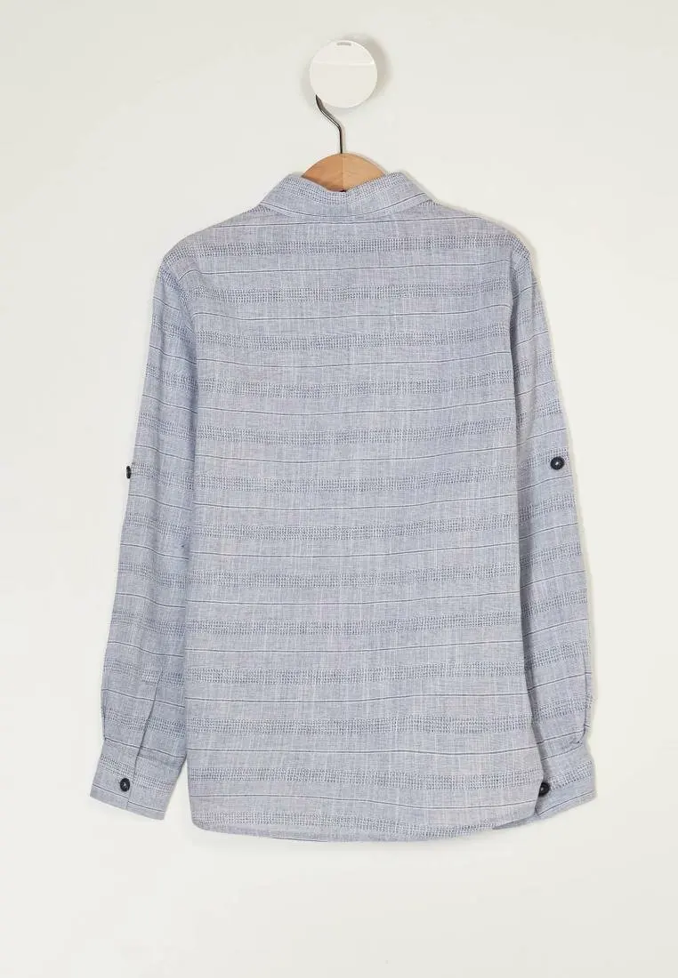 DeFacto/летняя рубашка в клетку для мальчиков Повседневные футболки Детский