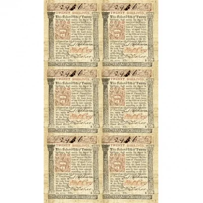20 шиллингов 1771 колония Британии в Америке копия арт. 19-9230 | Дом и сад
