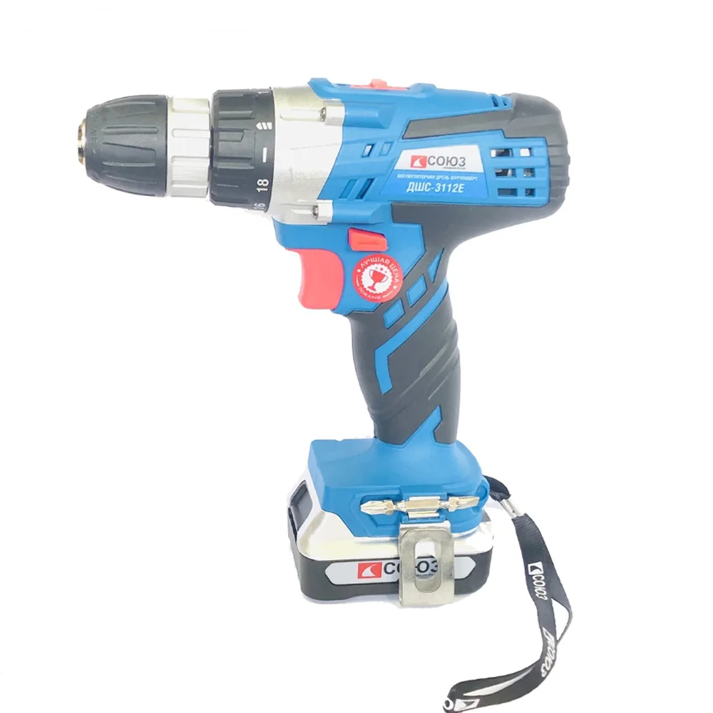 Аккумуляторный шуруповерт аккумулятор 12В 1 СОЮЗ ДШС-3112Е | Инструменты
