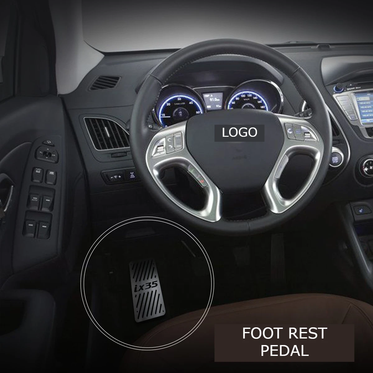 Хромированная Подставка для ножной педали из нержавеющей стали аксессуары