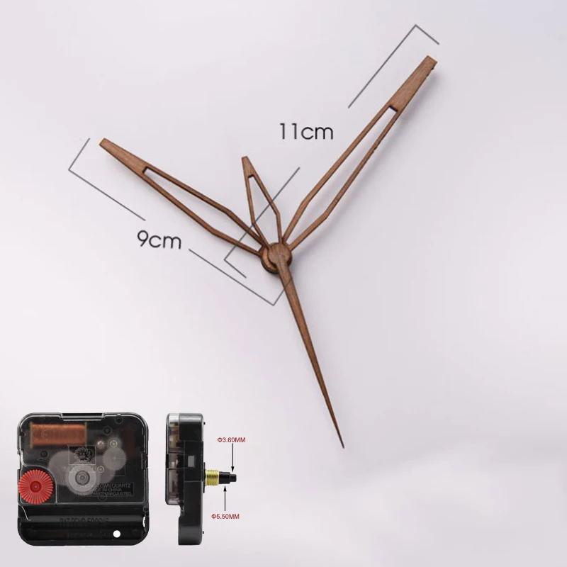 Professional Silent Clock Mechanism Clockwork Practical Seiko Shaft For 3D Wall Clock Walnut Pointer часовой механизм 12inch