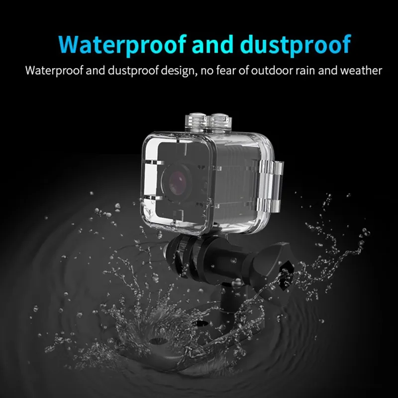 Мини ip-камера безопасности SQ12 HD 1080P videcam Водонепроницаемая широкоугольная