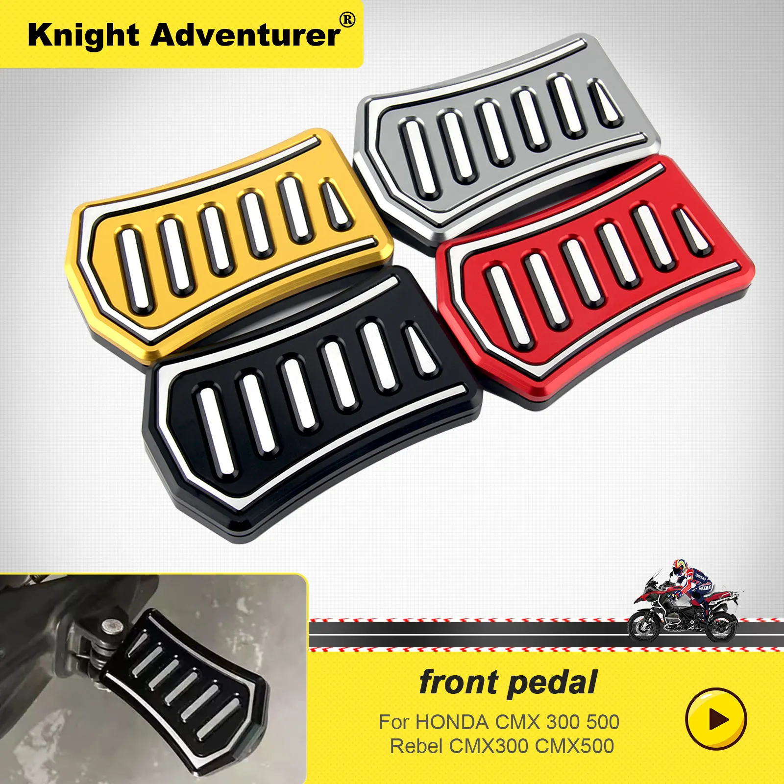 

Передняя Подножка для мотоцикла Knight adventurer, подножки для педалей Honda Rebel CMX300 CMX500 CMX 300 500 2017-2021 20 19