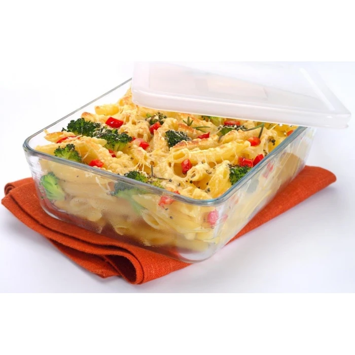 Блюдо прямоугольное с крышкой 25x19x8см / 2.6л Pyrex 243P000 Cook&ampFreez |
